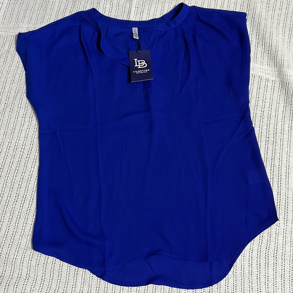Royal blue summer top NWT